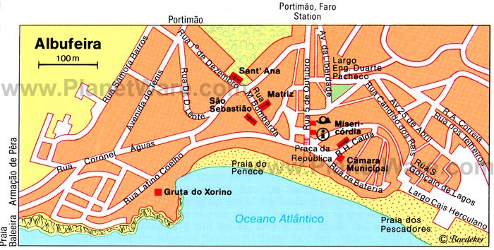 Albufeira Map - Tourist Attractions