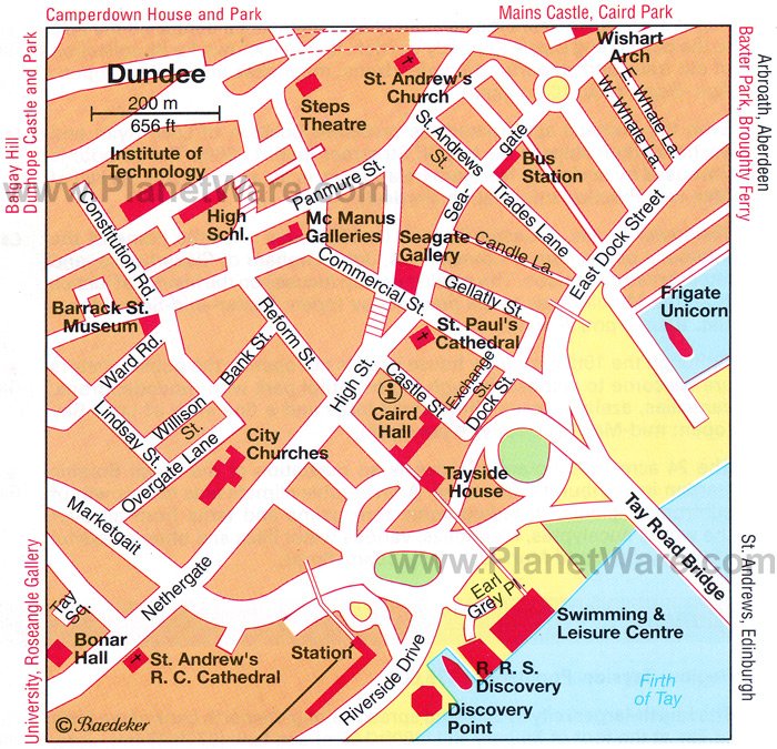 Dundee Map - Tourist Attractions