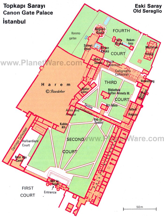 Istanbul - Canon Gate Palace - Floor plan map