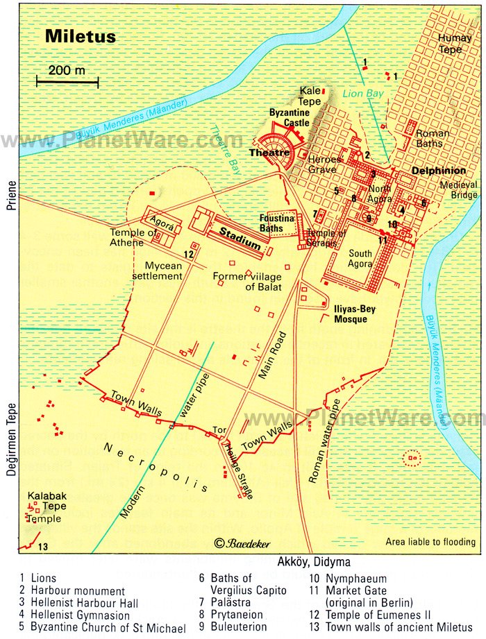Miletus - Floor plan map