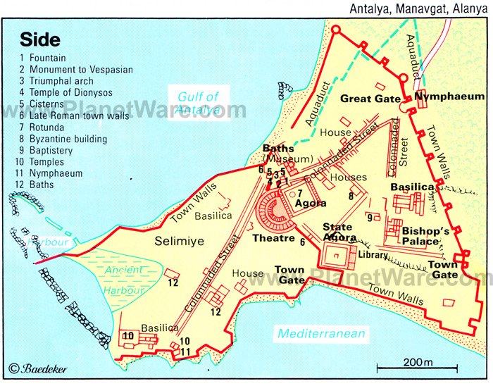 Side Map - Tourist Attractions