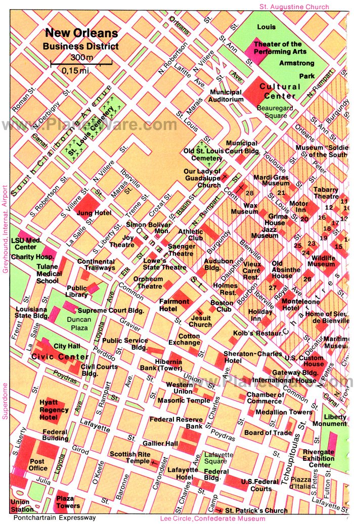 tourist district map