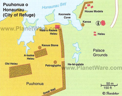 Puuhonua o Honaunau NP (City of Refuge) - Map