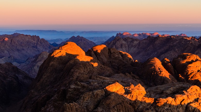 Sunrise at Mount Sinai peninsula, Egypt