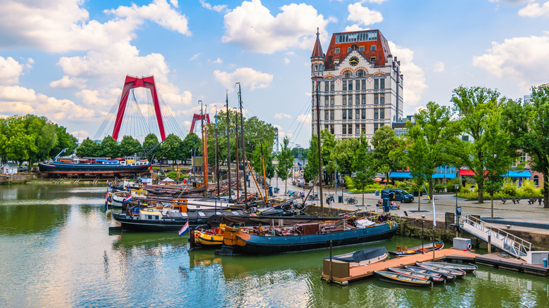 A panoramic view of Old Harbor, Rotterdam
