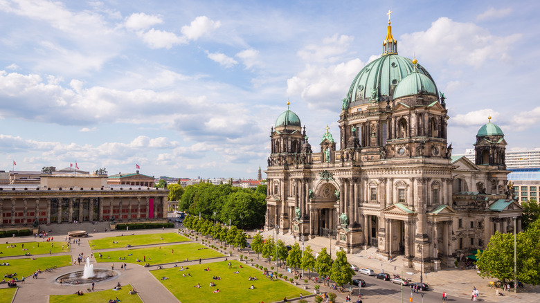 Berlin Cathedral on a sunny day overlooking Lustgarten