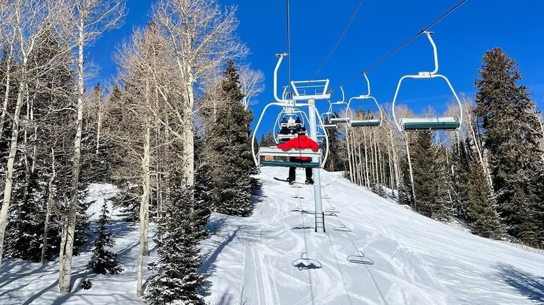 Chairlift at Eagle Point Resort near Beaver, Utah