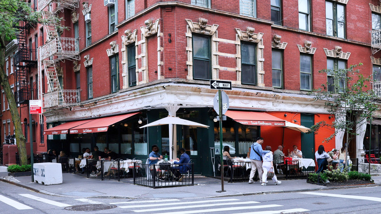 Exterior of Delmonico's restaurant