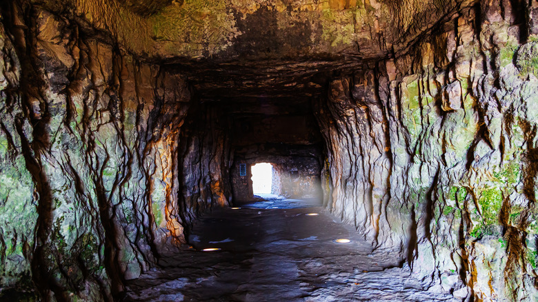 Stone tunnel inside Bock Casemates