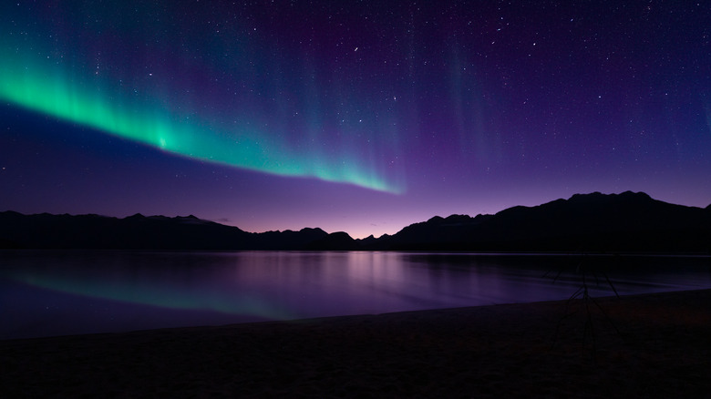 the southern lights over new zealand