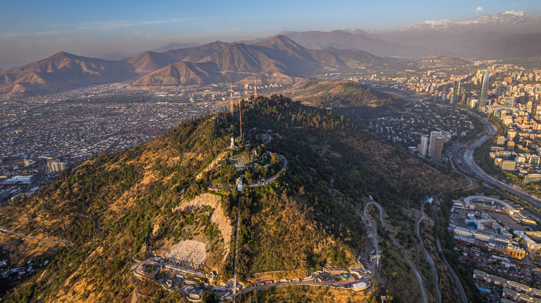 aerial view of Cerro San Cristóbal
