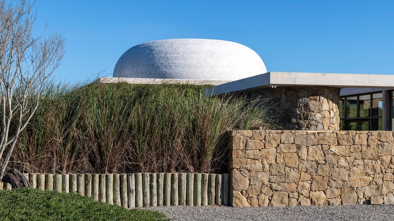 Light-space "Skyspace" installation by James Turrell named "Ta Khut" at Posada Ayana