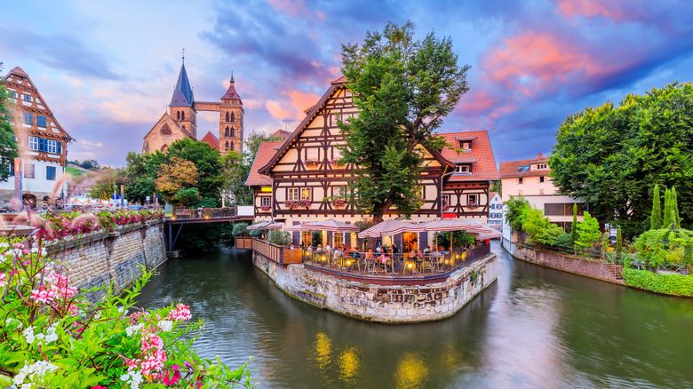 The medieval village of Esslingen, Germany