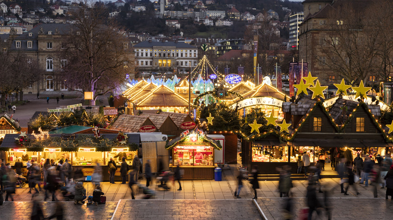 The Christmas Market in Sclossplatz, Stuttgart