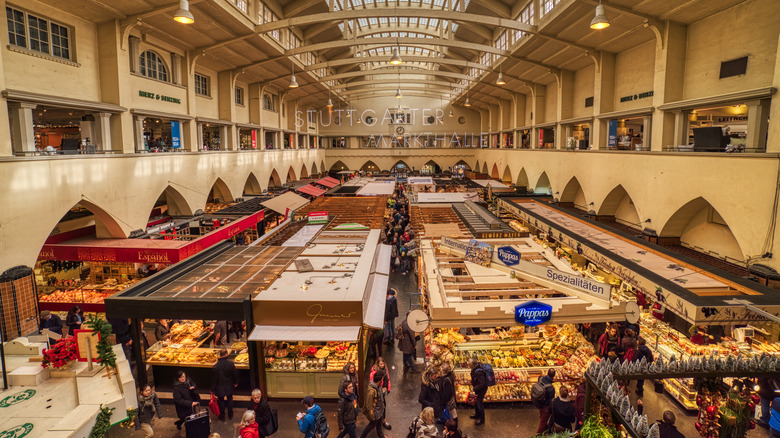 Interior view of Stuttgarter Markthalle
