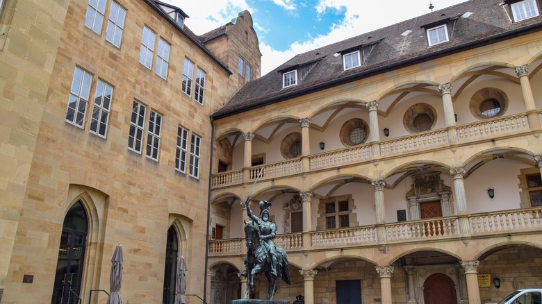The courtyard of the Landesmuseum Württemberg in Stuttgart
