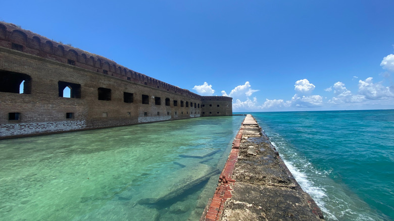 Waters of Dry Tortugas National Park in Florida