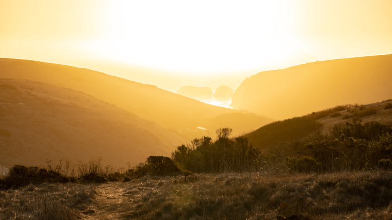 Sunrise over Santa Cruz in the Channel Islands National Park