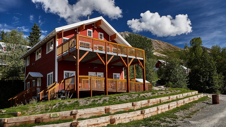 the Kennecott Copper Mine administration building in Wrangell-St. Elias National Park
