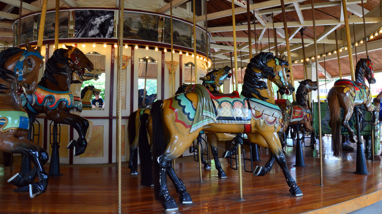 The Compounce Lake historic carousel