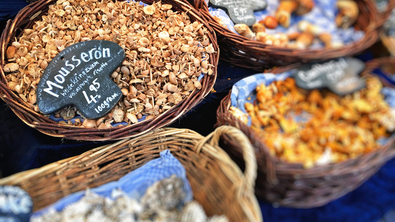 Mushrooms for sale at Noordermarkt