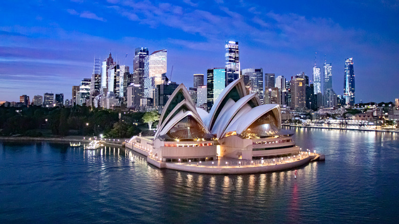 Aerial view of the Sydney Opera House
