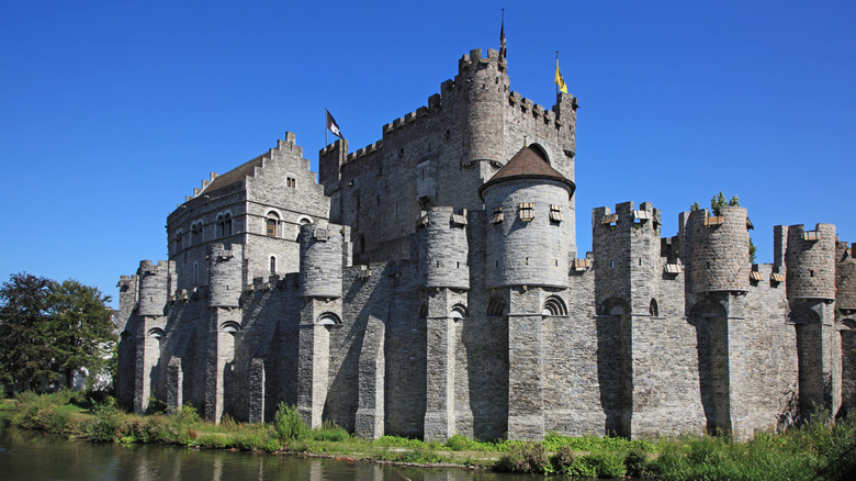 Gravensteen castle in central Ghent