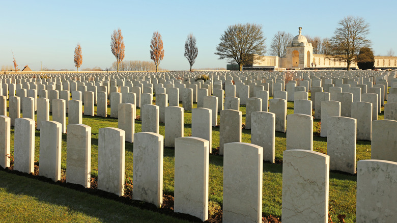 Commonwealth graves from World War I at Tyne Cot Cemetery