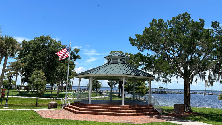 A gazebo in Spring Park in Green Cove Springs, Florida