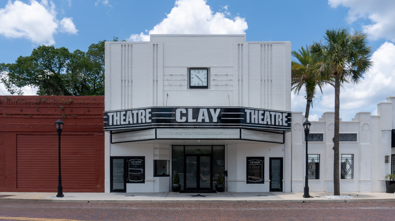 The historic Clay Theatre in downtown Green Cove Springs, Florida