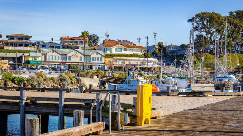 View of Morro Bay from the dock