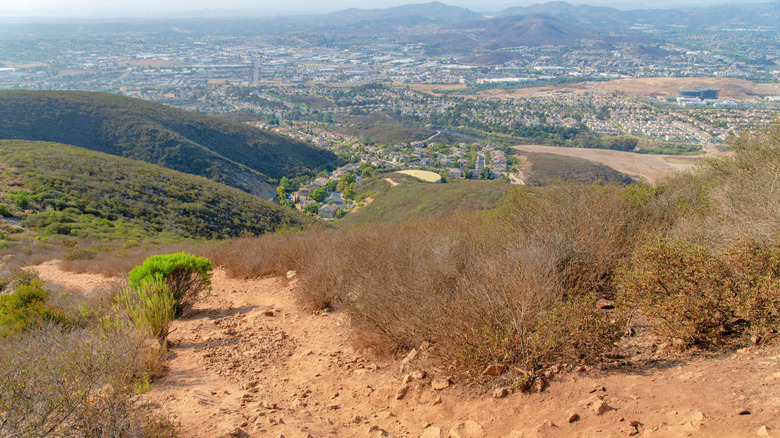 The view from Double Peak Park in San Marcos, California