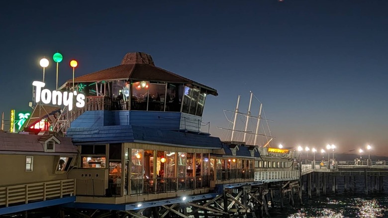 View of Old Tony's on Redondo Beach Pier