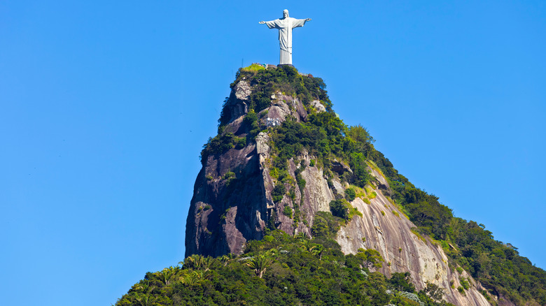 Christ the Redeemer statue on Corcovado Mountain in Rio de Janeiro, Brazil