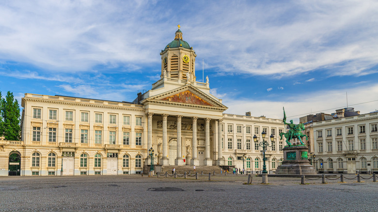 A church on Koningsplein, Place Royale, Brussels