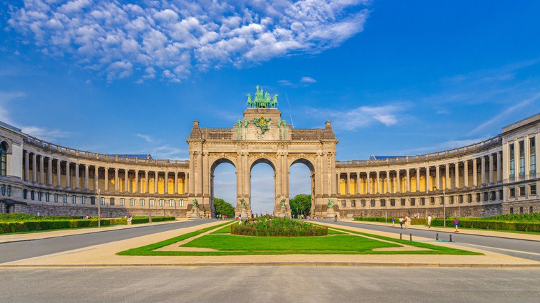 The triumphal arch of Parc du Cinquantenaire