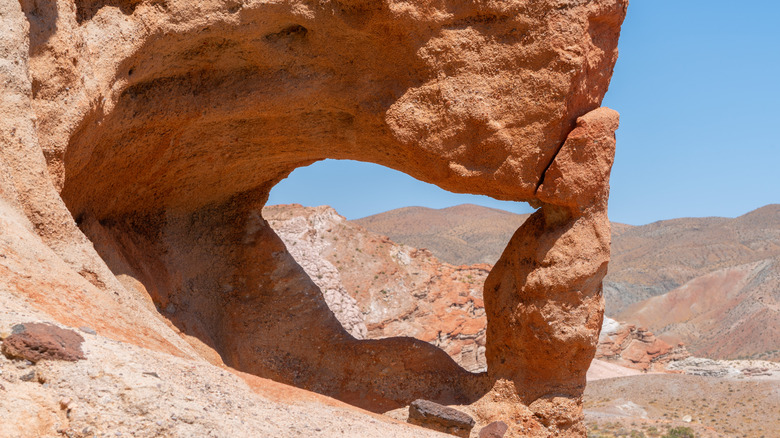 "The Window" rock formation in California's Red Rock Canyon State Park