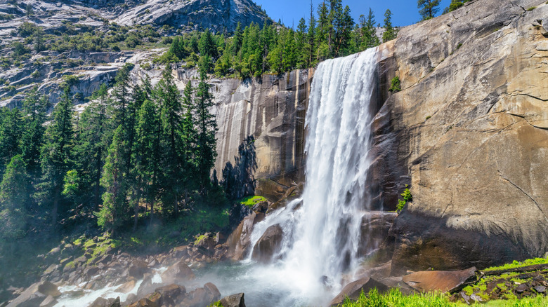 Vernal Falls at Yosemite National Park in California