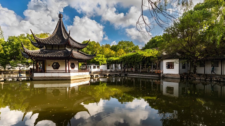 A pavilion in one of the Classical Gardens of Suzhou