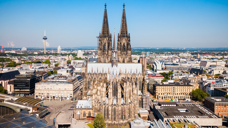 A view of the back of Cologne Cathedral