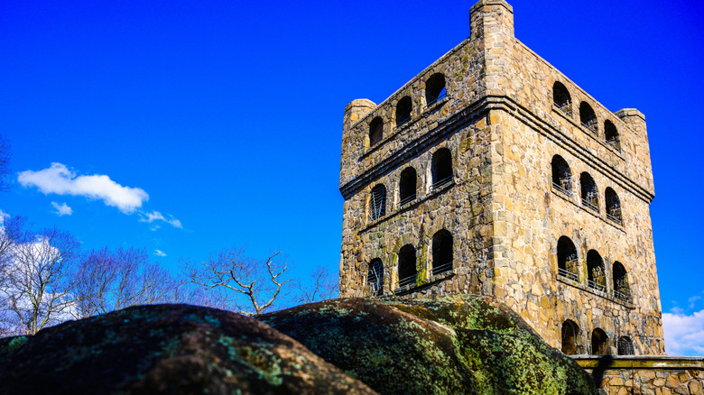 Sleeping Giant Observation Tower in Sleeping Giant State Park in Connecticut