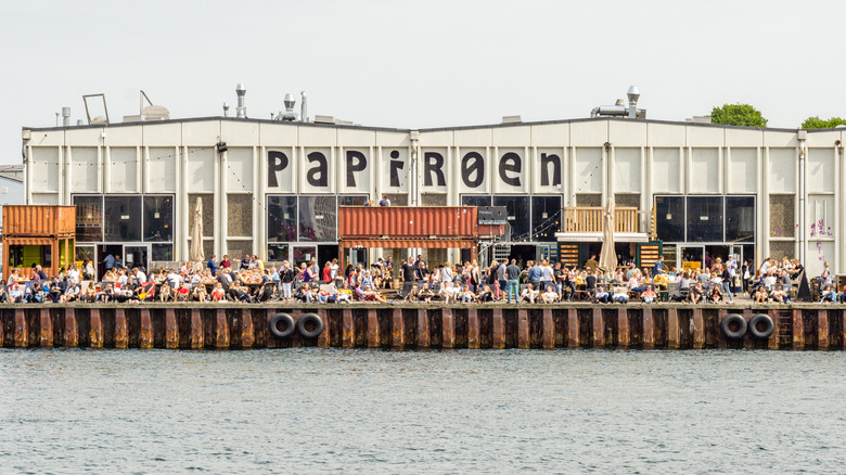 Former industrial area of Copenhagen now turned a vibrant waterfront with reimagined containers