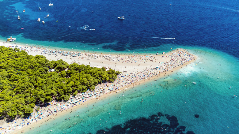 Aerial view of tip of Golden Horn Beach