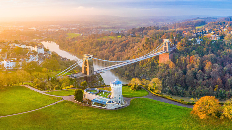Bristol countryside from above