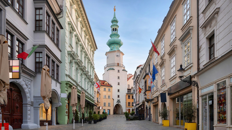 Michael's Gate in Old Town in Bratislava