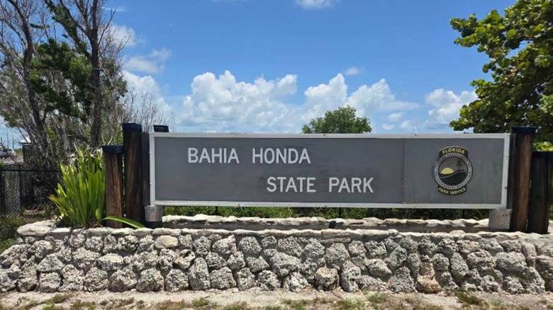 The sign for Bahia Honda State Park
