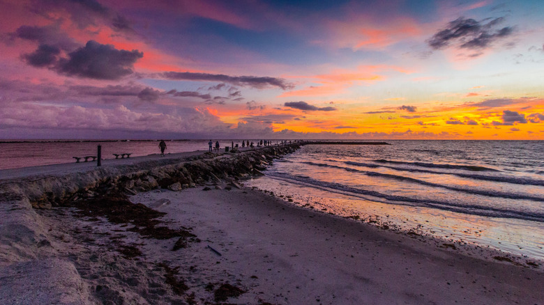Sunrise on the beach at Fort Pierce, Florida