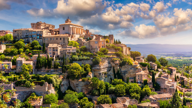 The hilltop town of Gordes, France.