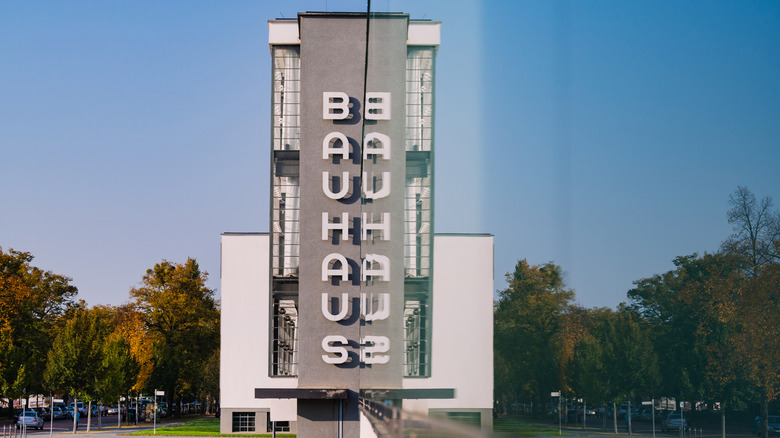 A photo taken at the Bauhaus School in Dessau, Gemany