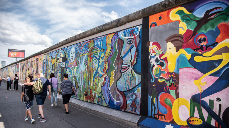 The Berlin Wall in East Berlin